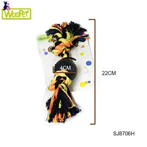 Tough Colored Cotton Rope  Tug Of War Interactive Dog  Toy  For Training Dogs