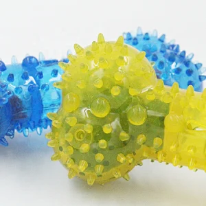 Dog Chew Toy Toothbrush  Coolable Squeaky Teeth Cleaning Dogs Teether Cooling Chew Toys