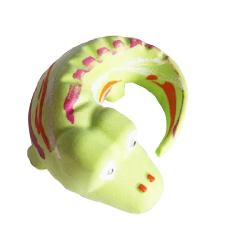 Chicken flavor TPR Foam Pet Dog Toy Crocodile Shape  Chicken Flavor Chew Toy