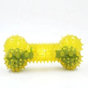 Dog Chew Toy Toothbrush  Coolable Squeaky Teeth Cleaning Dogs Teether Cooling Chew Toys