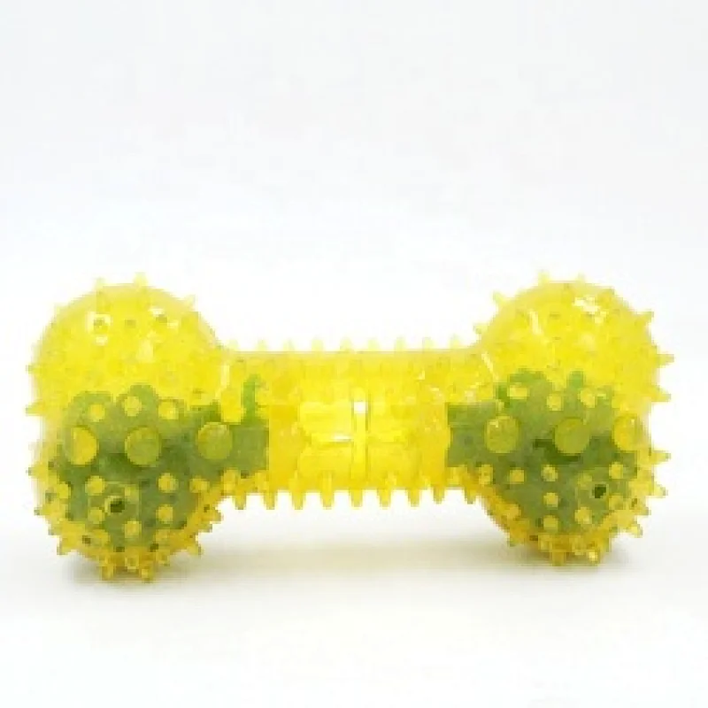 Dog Chew Toy Toothbrush  Coolable Squeaky Teeth Cleaning Dogs Teether Cooling Chew Toys
