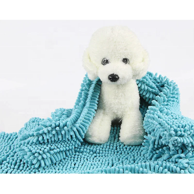 Ultra Absorbent Quick Dry Pet Bath Towels for Small Medium Dogs and Cats Microfiber Chenille Dog Towel