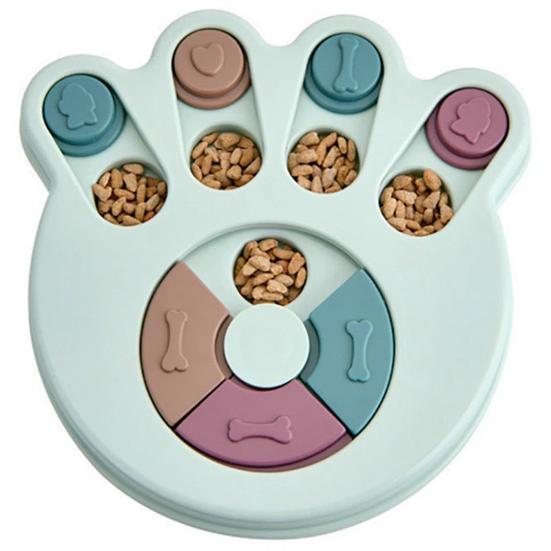 Plastic Professional Manufacturer Pet Educational Training Puzzle Portable Bowl Feeders Toy Eco Friendly