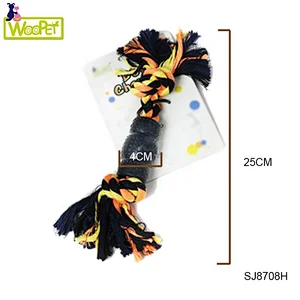 Tough Colored Cotton Rope  Tug Of War Interactive Dog  Toy  For Training Dogs