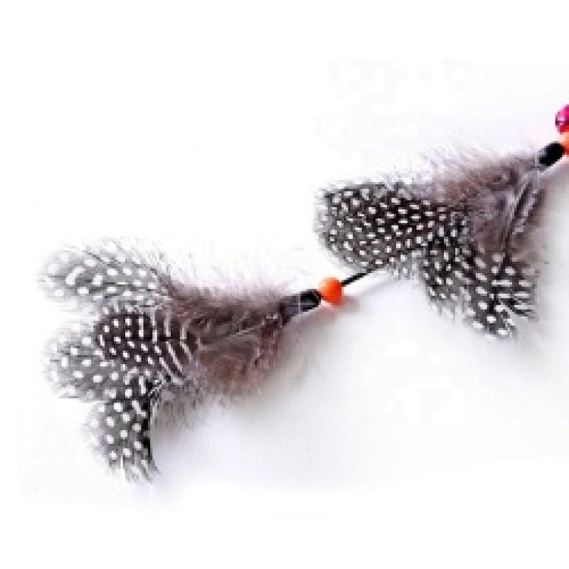 Cat Stick Teaser with Feather and Small Bell