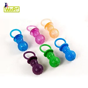 Dog Chew Toy Soft TPR Cute Color Solid  Interactive Pet Toy For Puppy