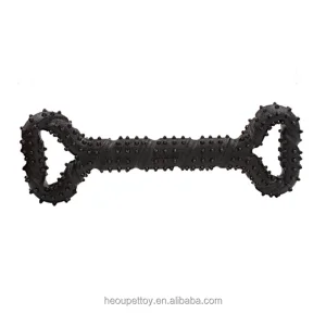 Most popular Interactive Pet Bone Durable Dog Teeth Cleaning Chew Toy Tpr Bone From Dog Chew Toys Toothbrush