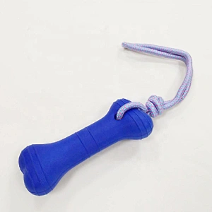 Swing And Fling Dura Eva Foam Rope Bone Dog Toy Larger Dogs Interactive Training Toy