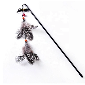 Cat Stick Teaser with Feather and Small Bell