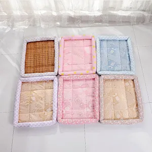 Amazon hot sale non slip soft pet mat pulvinis dog cooling sleep bed mat summer