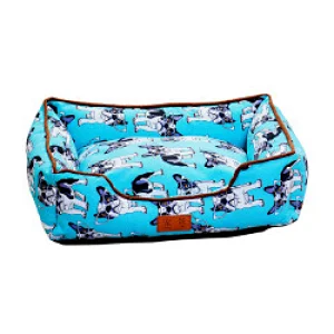 Hot sale PP cotton canvas luxury cute print pet dog beds easy clean