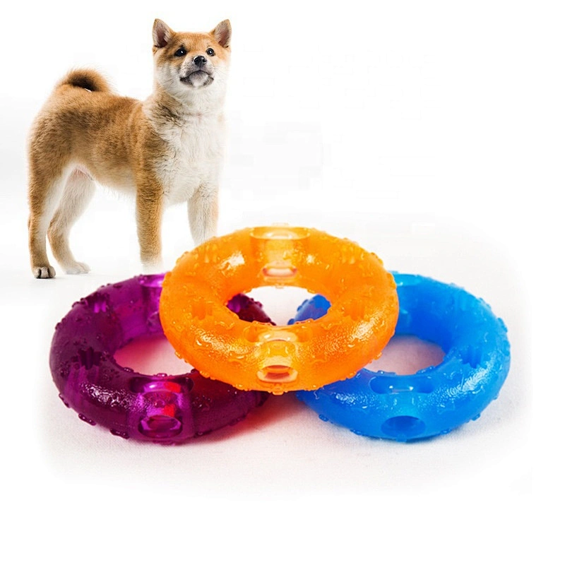 Cotton rope ring dog toy for toss and fetch training dogs dog soft toy