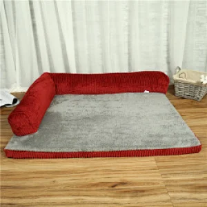High quality fluffy washable pet sofa dog beds luxury pet dog beds funny shape