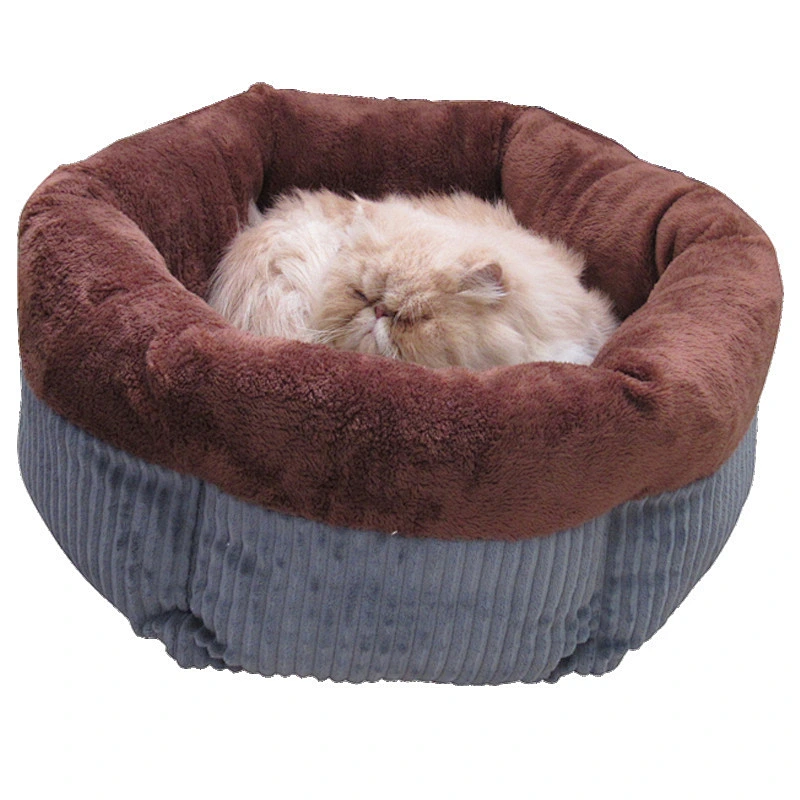 Custom luxury PP cotton corduroy dog sleeping bed for pets wholesale 2022