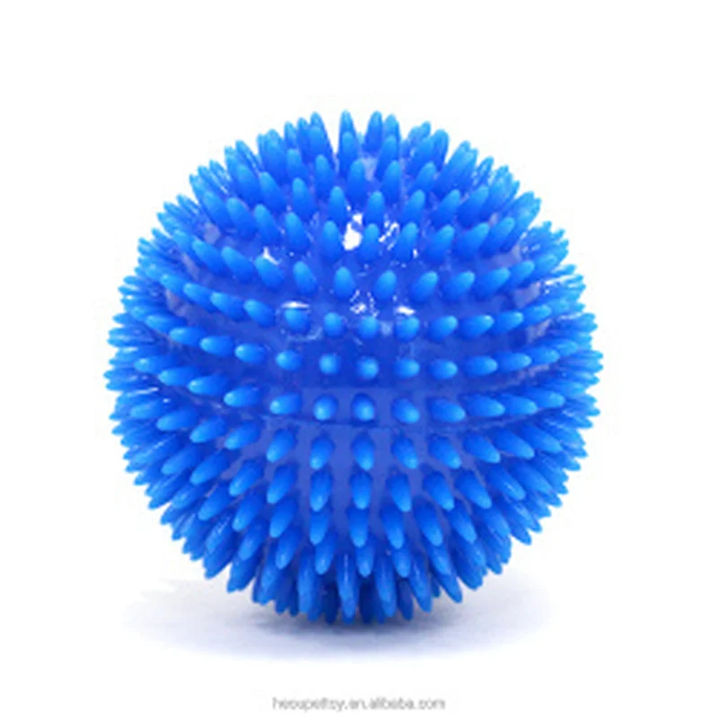 11cm Squeaky Ball Dog  Teeth Grinding Toys Funny Teeth Cleaning Toy  Voice Activated Dog Soft Spike Ball Toys