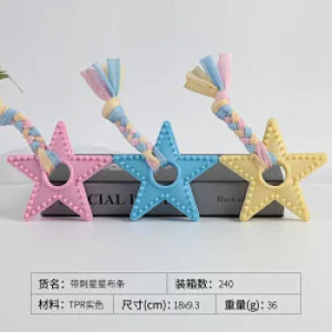 New Arrival TPR Durable Small Dog Chewing Toys For Aggressive Chewers