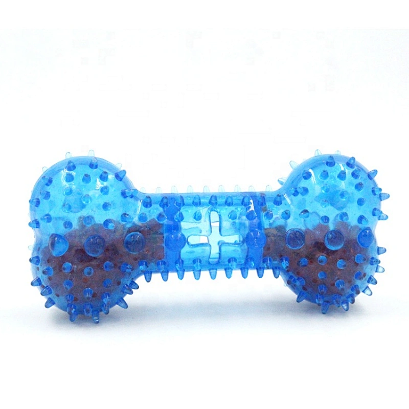 Dog Chew Toy Toothbrush  Coolable Squeaky Teeth Cleaning Dogs Teether Cooling Chew Toys