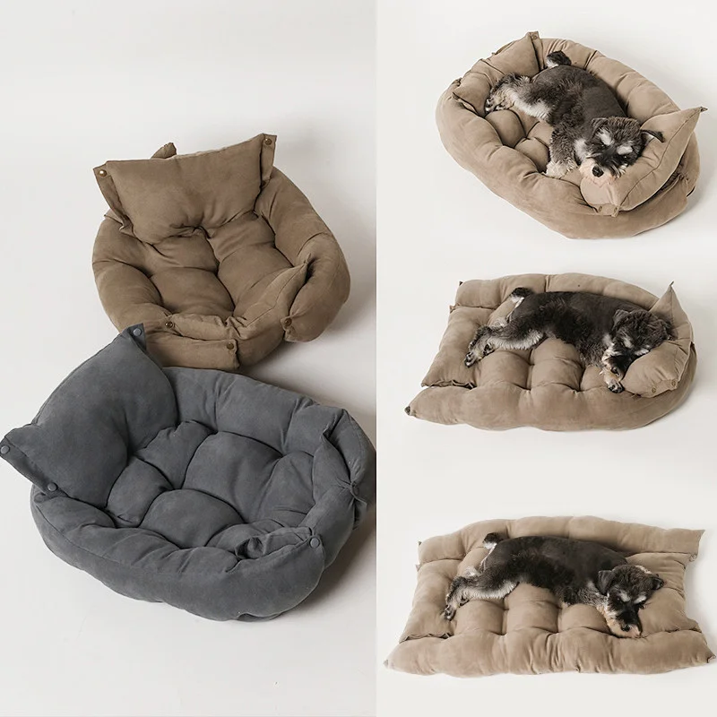 High quality PP cotton Suede velvet luxury pet couch supplies beds furniture