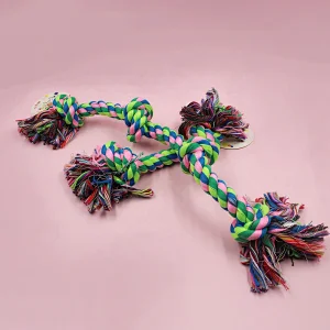 Interactive Training Cotton  Rope Tug of War Buddy Dog Chew Toy Your Proprietary  Goods  on Amazon