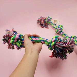 Interactive Training Cotton  Rope Tug of War Buddy Dog Chew Toy Your Proprietary  Goods  on Amazon