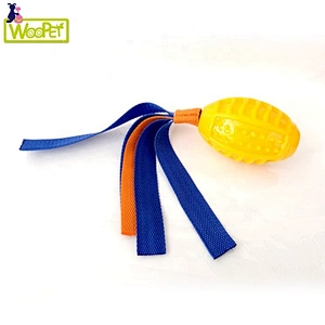 Rugby Shape Pet Toys Interactive Chew  Teething toy interactive floating toy for training dogs