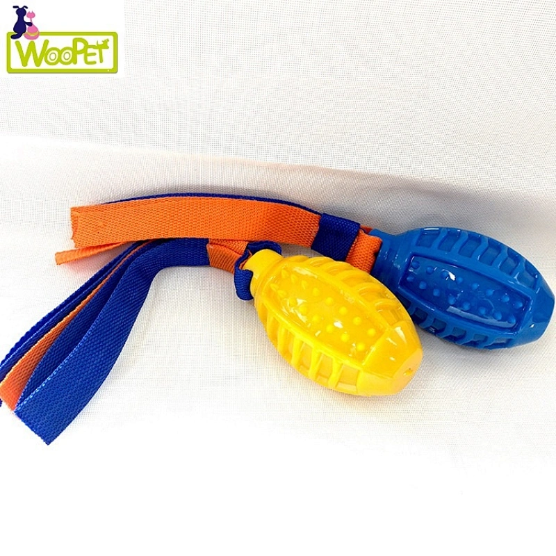Rugby Shape Pet Toys Interactive Chew  Teething toy interactive floating toy for training dogs