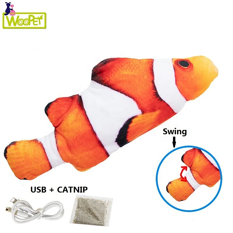 Usb Electric Moving Swing Dancing Fish Cat Toy Cat Flapping Kicker Electric Simulation Eco-Friendly