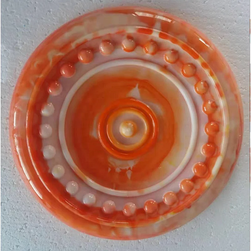 Color mixture tpr dog training soft Frisbeed toy flying  disc fetch silicone fun dog interactive dog toys 2021