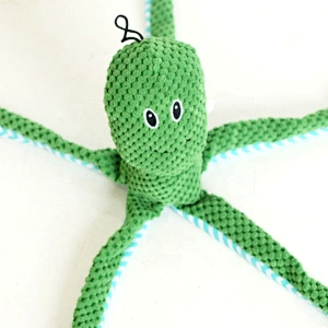 Plush Dog Toy Plush Squeaky Chew Biting Noise Octopus Pet Toy