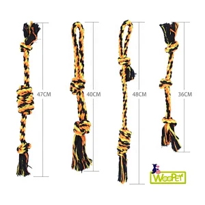 Cotton rope ball dog  toy set with flying disc for training dogs dog soft toy