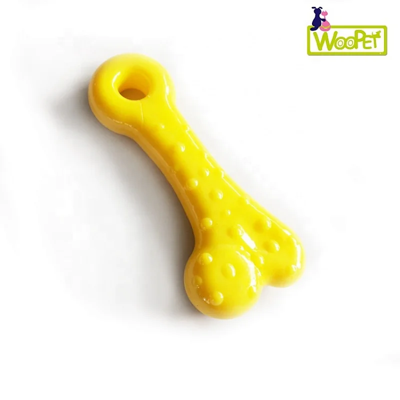 Dog Soft Rubber Cute Color Solid  Interactive Training Pet Chew Toy For Puppy