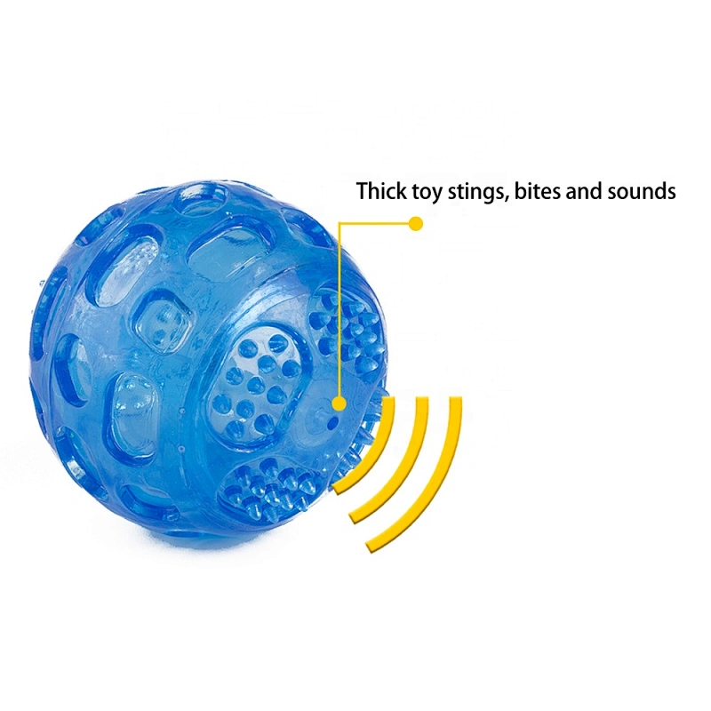 Squeaky Ball Dog Toys Funny Teeth Cleaning Toys Ball Toy 7.3cm