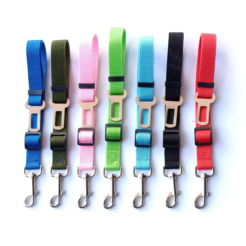 Wholesale Custom Adjustable Dog Seat Belt Comfortable Pet Car Seat Belt for Dog Leash