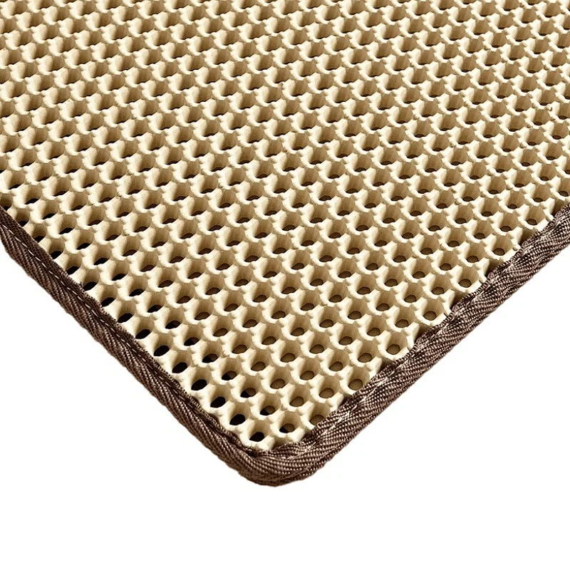 Waterproof EVA Litter Trap Pad Cat Bed Sand Mat Double-Layer Black Pet Litter Mat