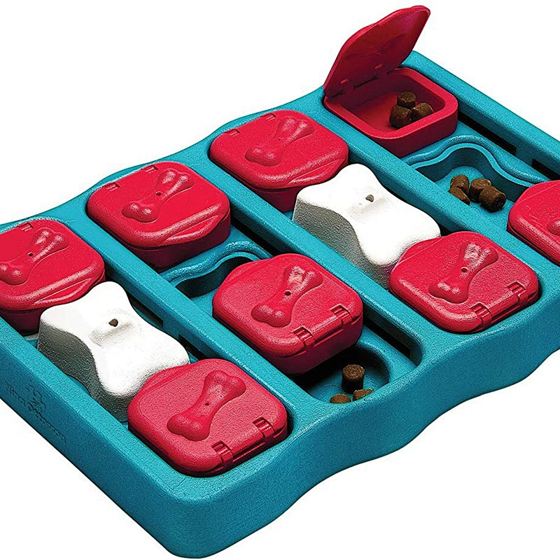 New Design Pet Toys IQ training Round Shape Food Puzzle Plate Toy For Slow Dog Cat