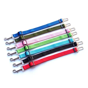 Wholesale Custom Adjustable Dog Seat Belt Comfortable Pet Car Seat Belt for Dog Leash