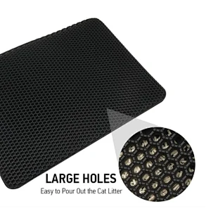 2021 hot selling cat litter mat large EVA doublelayer Anti-dirty Slip Cat Sand Mat Cushion