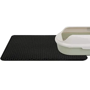 Waterproof EVA Litter Trap Pad Cat Bed Sand Mat Double-Layer Black Pet Litter Mat