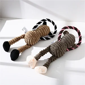 Custom Eco-friendly Pet Dog Funny Animal Shape Chew Toy Cotton Rope Dog Toy