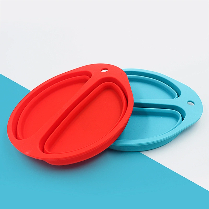 China Original Factory Water Food Silicone Custom Puppy Supplies OEM Logo Quality Foldable Doggy Travel Portable Pet Dog Bowl