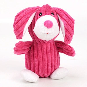 High Quality Fancy Animal Rabbit Pig Elephant Pet Squeaky Toys Dog Toy Plush Chew Toy