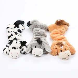 Animal Dog Plush Chewing Toy Pet Toy Wrinkling Stuffing Free Dog Plush Toy