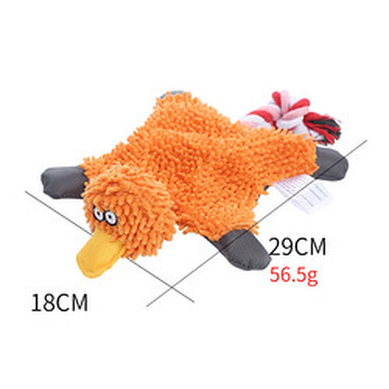 2022 Hot Sale Three Color Cotton Rope Duck Creative Sound Toy Dog Cleaning Teeth Toy