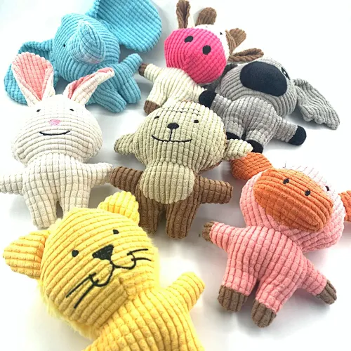 2022 Best Selling Animal Shape Toys Indestructible Chew Toys Pet Plush Chew Plush Toys