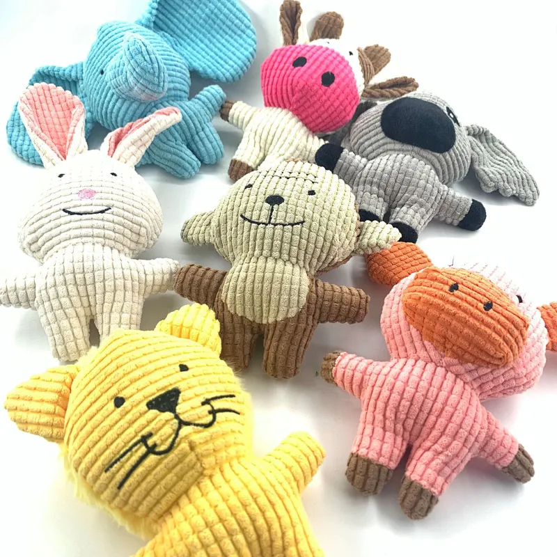 2022 Best Selling Animal Shape Toys Indestructible Chew Toys Pet Plush Chew Plush Toys