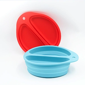 China Original Factory Water Food Silicone Custom Puppy Supplies OEM Logo Quality Foldable Doggy Travel Portable Pet Dog Bowl