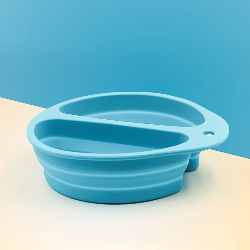 China Original Factory Water Food Silicone Custom Puppy Supplies OEM Logo Quality Foldable Doggy Travel Portable Pet Dog Bowl