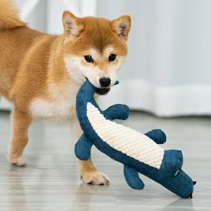 Ready to ShipIn Stock Fast Dispatch Factory Directly Sale Crocodile Shape Dog Toys Cute Funny Pet Plush Squeaky Toys