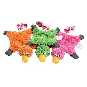 2022 Hot Sale Three Color Cotton Rope Duck Creative Sound Toy Dog Cleaning Teeth Toy