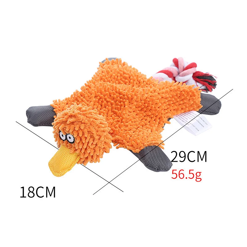 2022 Hot Sale Three Color Cotton Rope Duck Creative Sound Toy Dog Cleaning Teeth Toy
